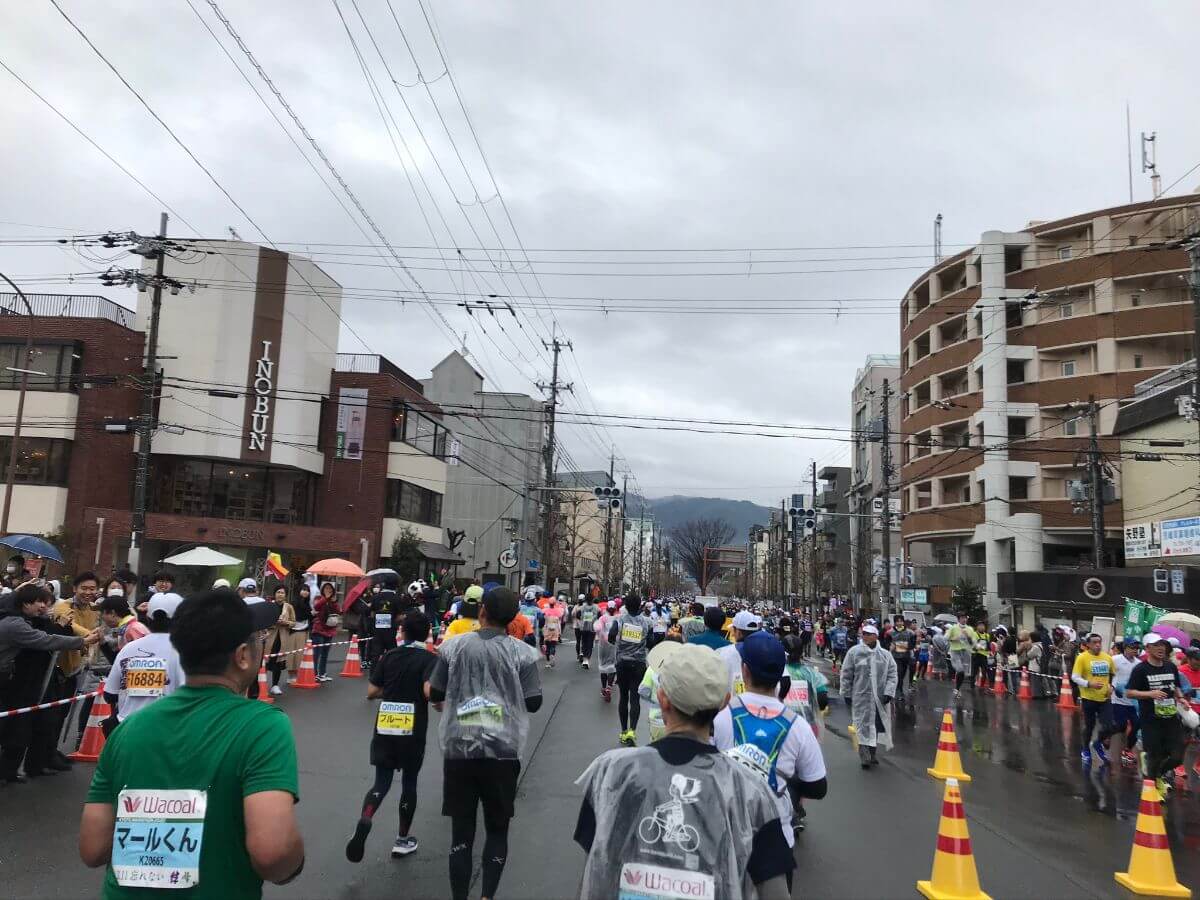 京都マラソン途中