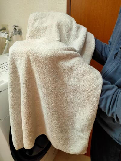 【画像】乾燥後のタオル